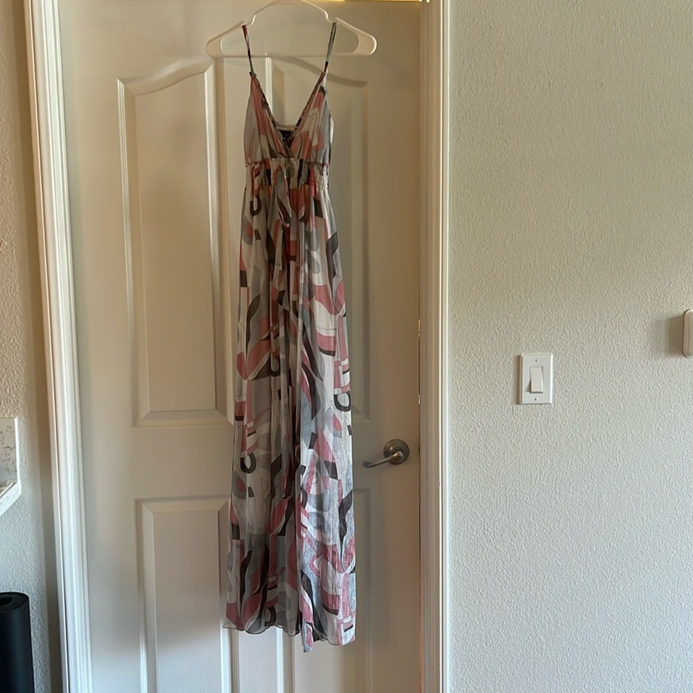 Attentif - Patterned Maxi Dress - Size Small